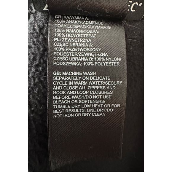 The North Face Men’s Black Full Zip Hooded Denali Fleece Jacket Size Large - Picture 6 of 7